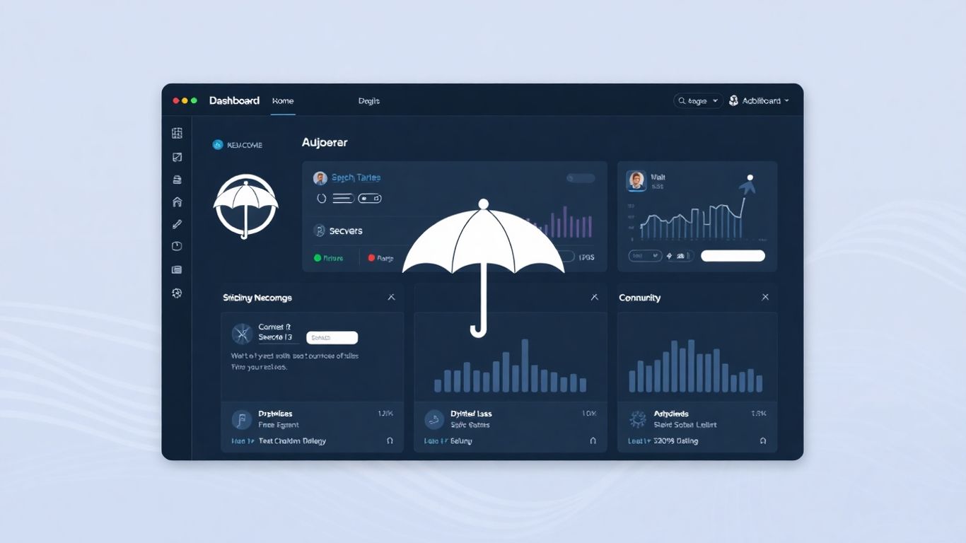 WP Umbrella dashboard with umbrella icon