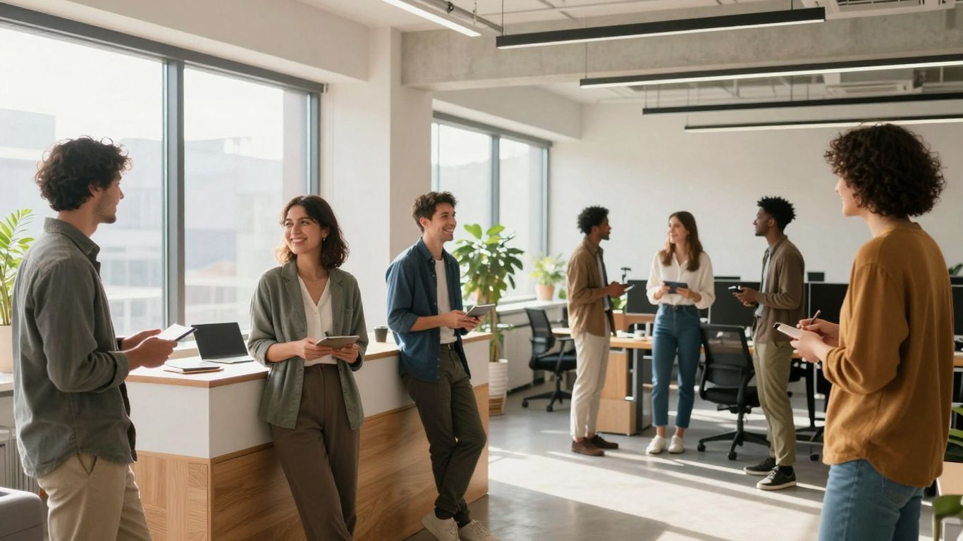 Vrolijke medewerkers bij Tempo-Team Leeuwarden