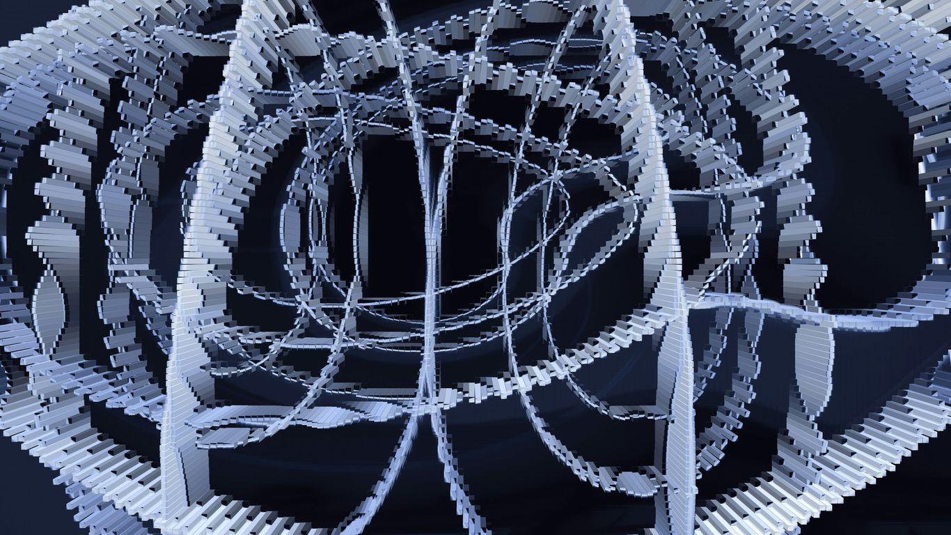 a computer generated image of a bunch of wires