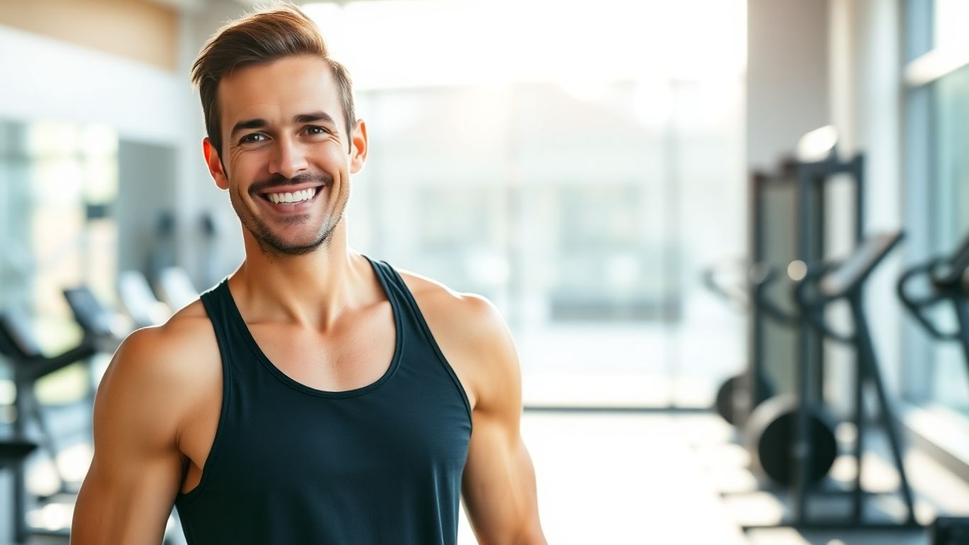 Personal trainer in gym