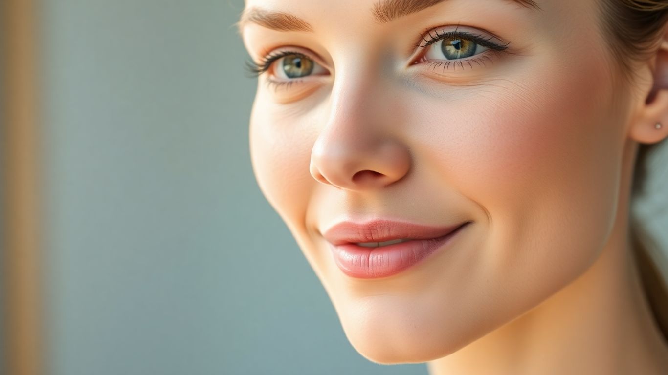 Woman with bright, even-toned skin