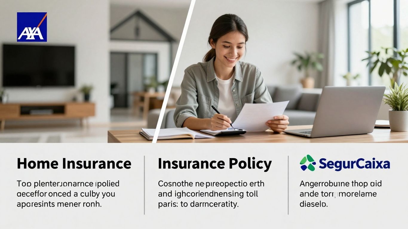 Comparación visual de seguros de hogar AXA y SegurCaixa Adeslas.