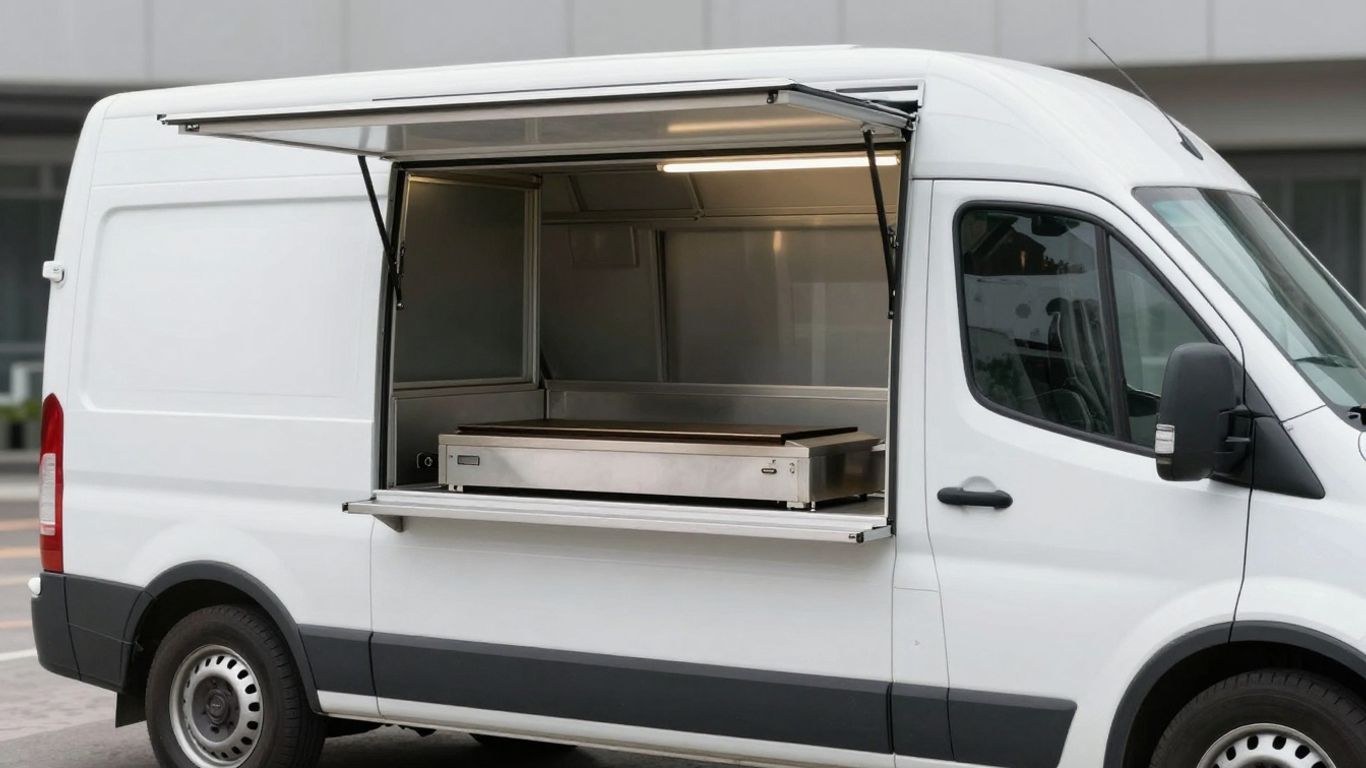 Second hand food van with griddle for sale