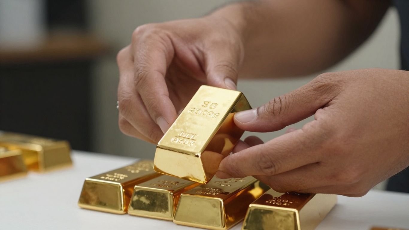 一堆黄金和安全的手