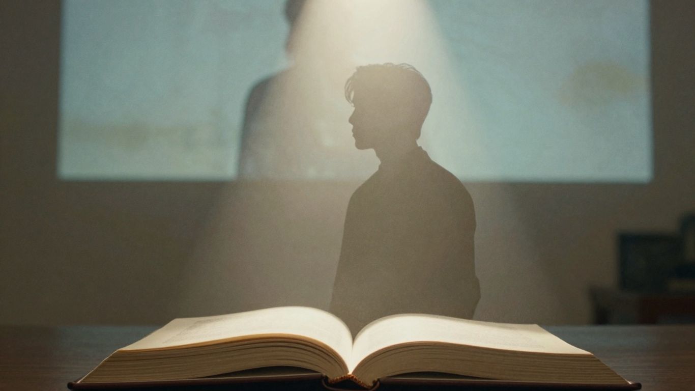 Carte biografică a unei vedete, poveste din culise.