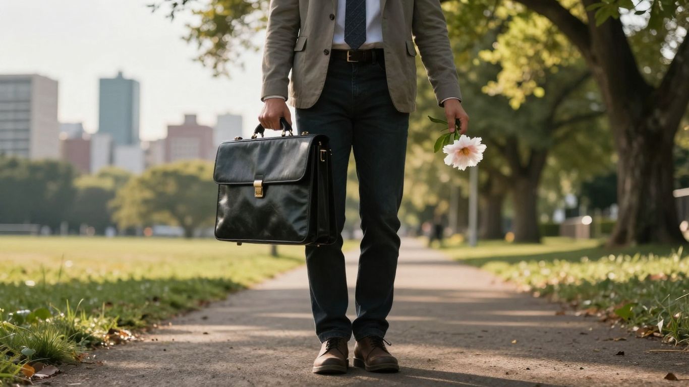 Persoană echilibrând muncă și viață personală.