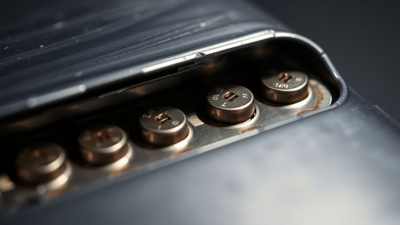 LiFePO4C battery cell close-up