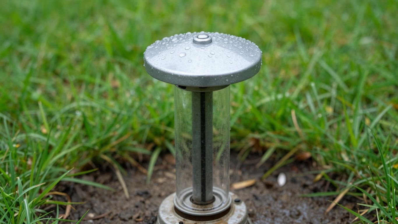 Wellhead seal protecting groundwater from surface runoff.