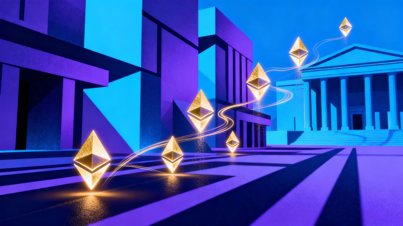 Ethereum network with institutional growth and dynamic changes.