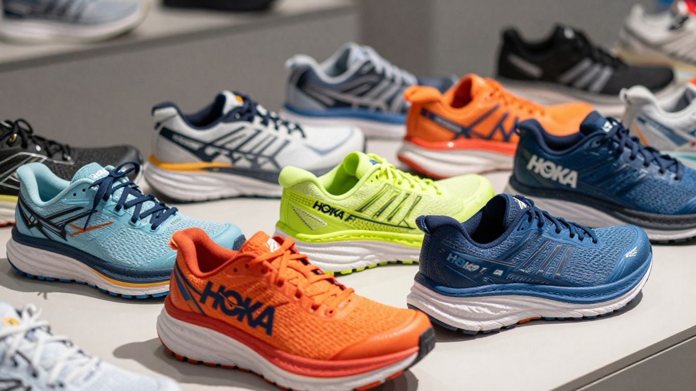 HOKA shoes on display at JD Sports Bondi