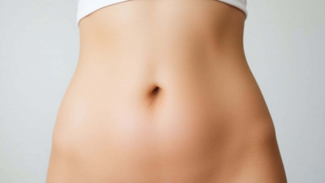 Woman's lower abdomen and pelvic area