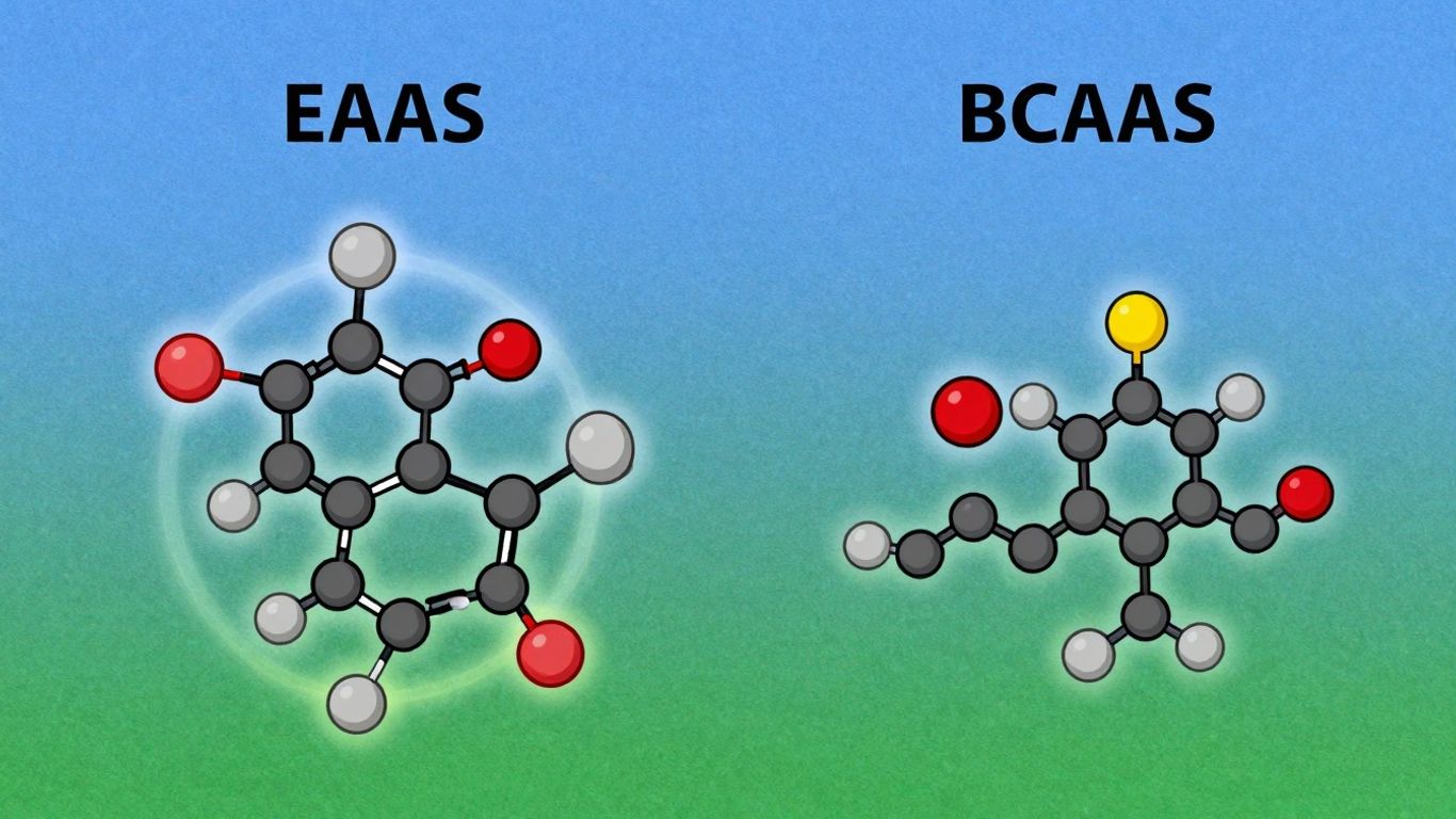 Illustrative comparison of EAA and BCAA molecular structures.