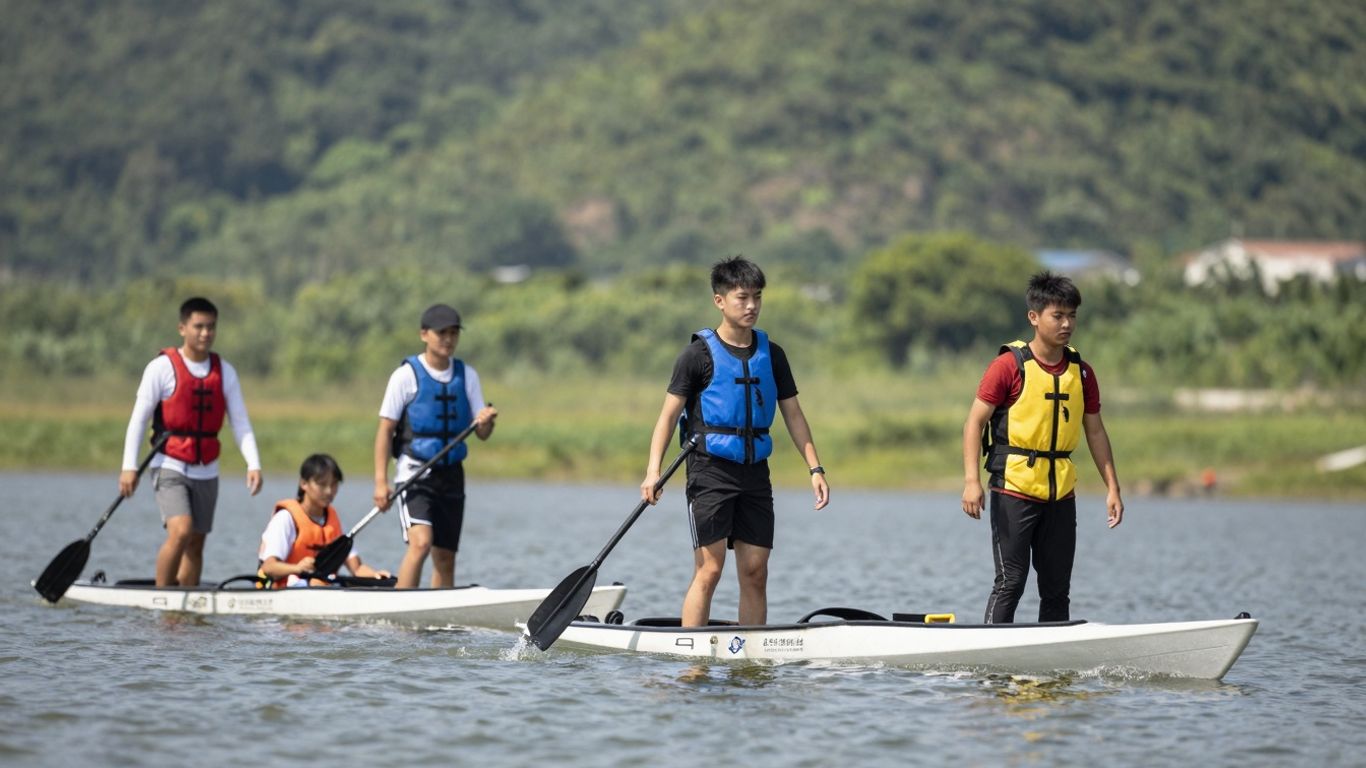 Studenci na zajęciach terenowych z turystyki i rekreacji.
