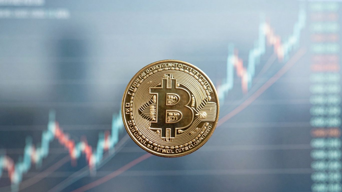 Crypto stock performance volatility abstract digital patterns