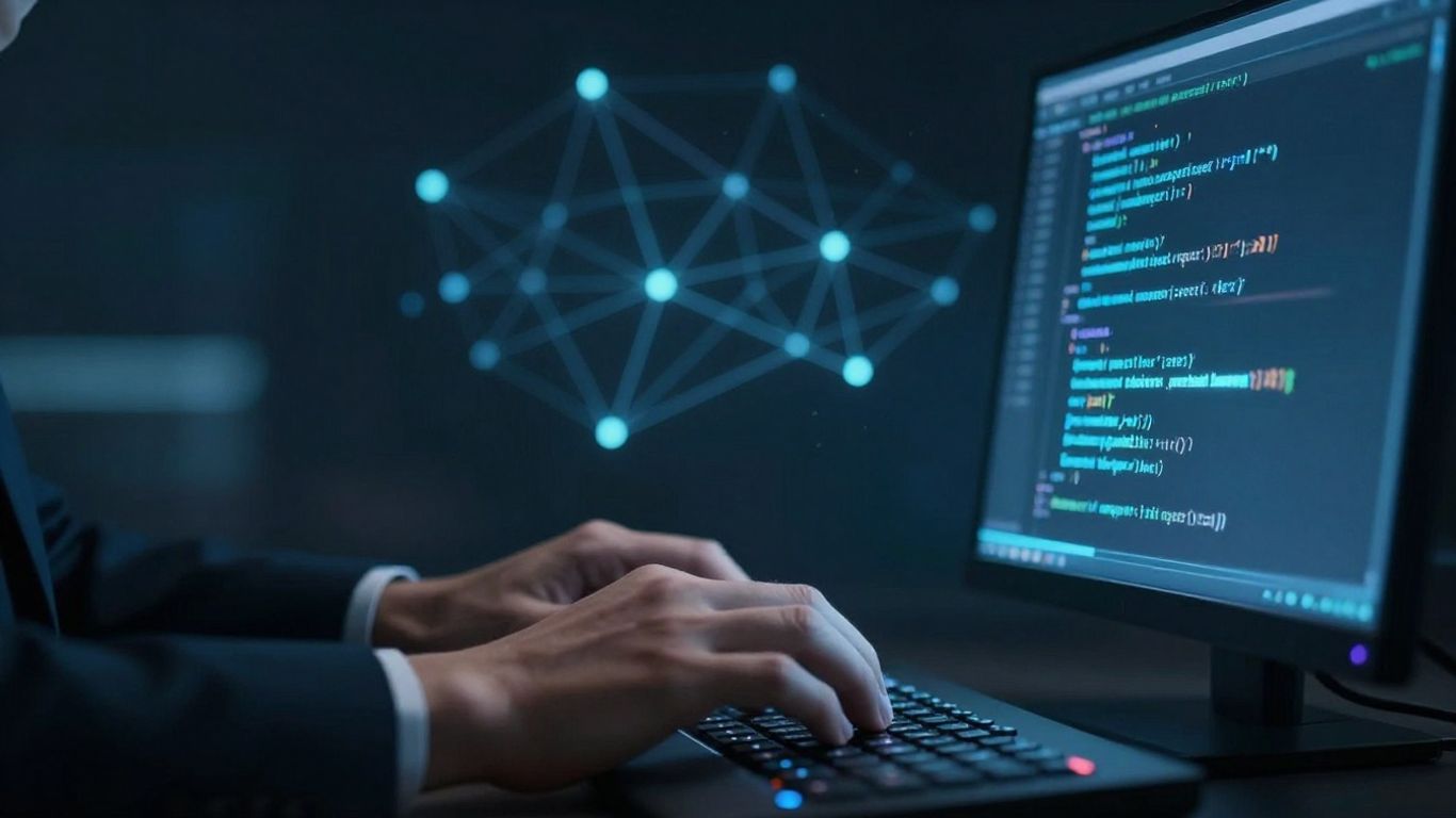 Administrador resolviendo problemas en un ordenador.