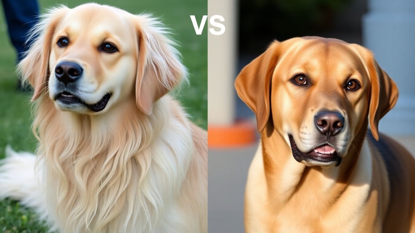 Golden Retriever and Labrador Retriever comparison