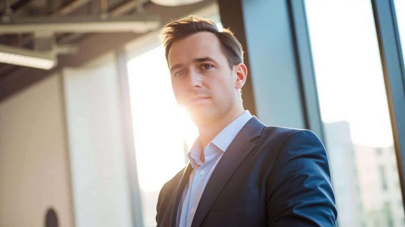 Homme en costume, Sébastien Lecornu, dans un bureau.