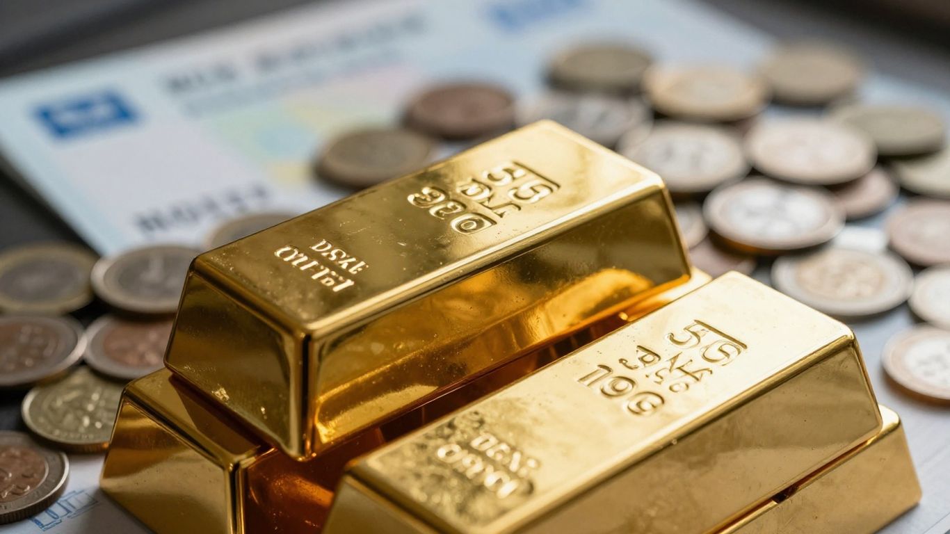 用于储蓄的金条和金币。