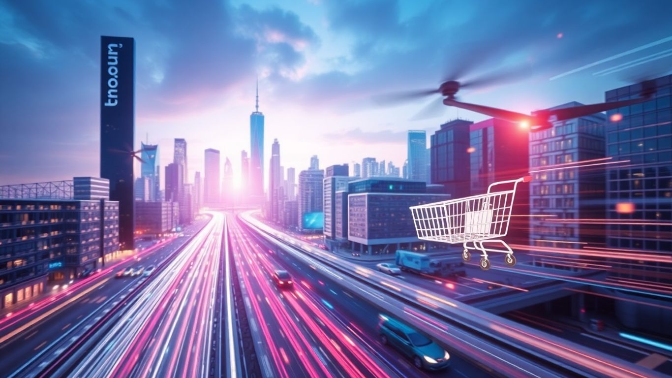 Modern ecommerce trends and innovations visual.