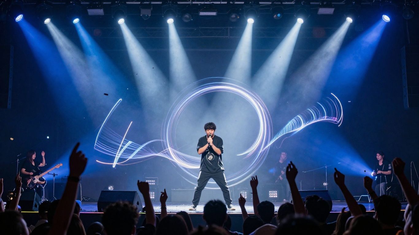 Excited crowd at a brand launch event with confetti.