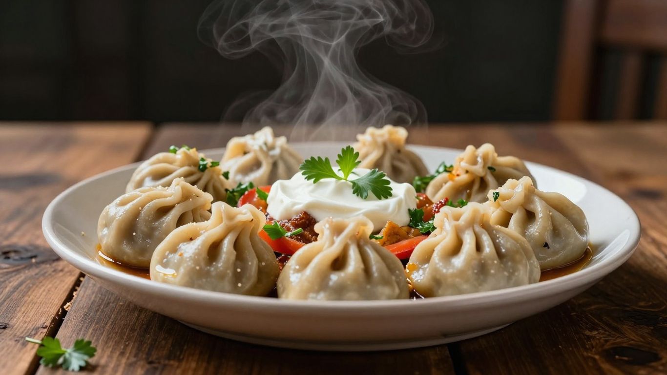 Farfurie cu mâncare tradițională românească, aburindă și apetisantă.