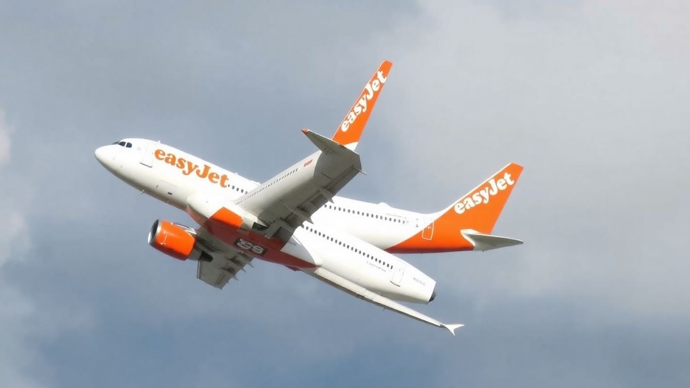 Deux avions EasyJet dans le ciel