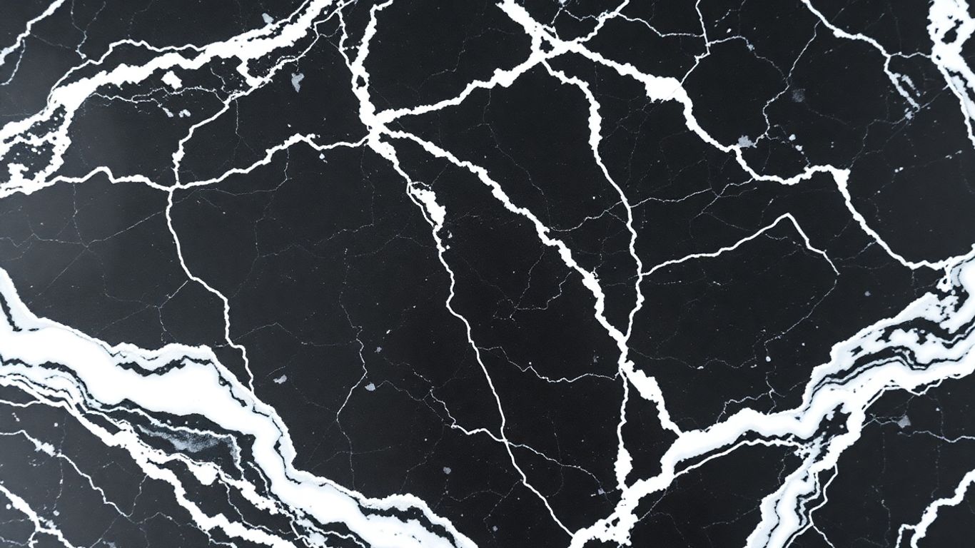 Nero Marquina marble with white veins