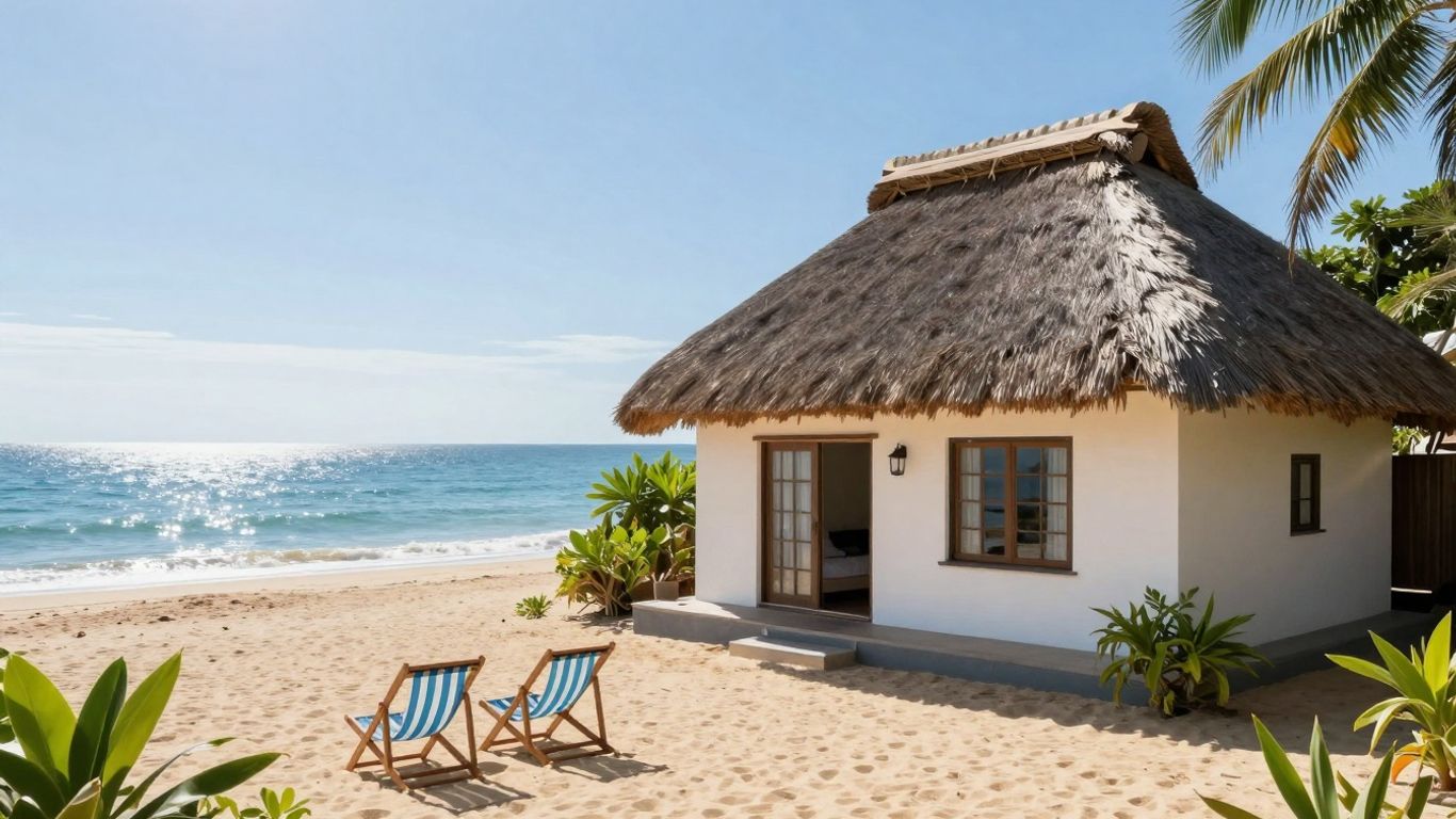 Luxe B&B aan het strand met uitzicht op de zee.