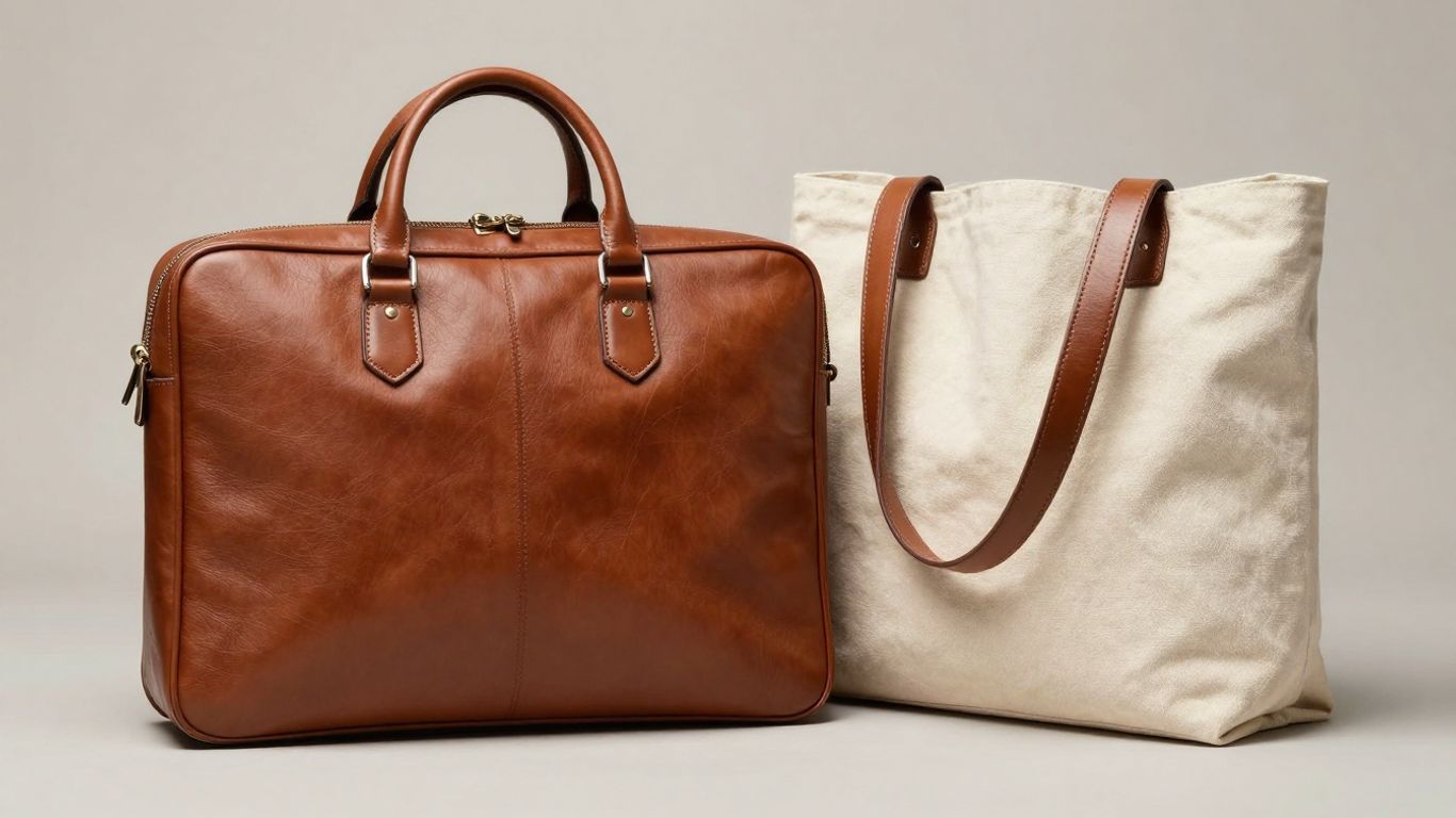 Vergleich von Business-Tasche und Shopper