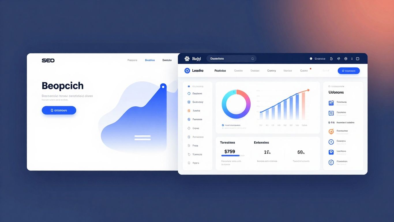 Comparaison visuelle de Squarespace et WordPress