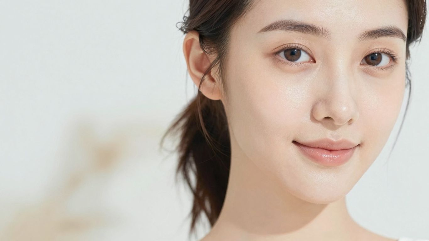 Woman with healthy, glowing skin