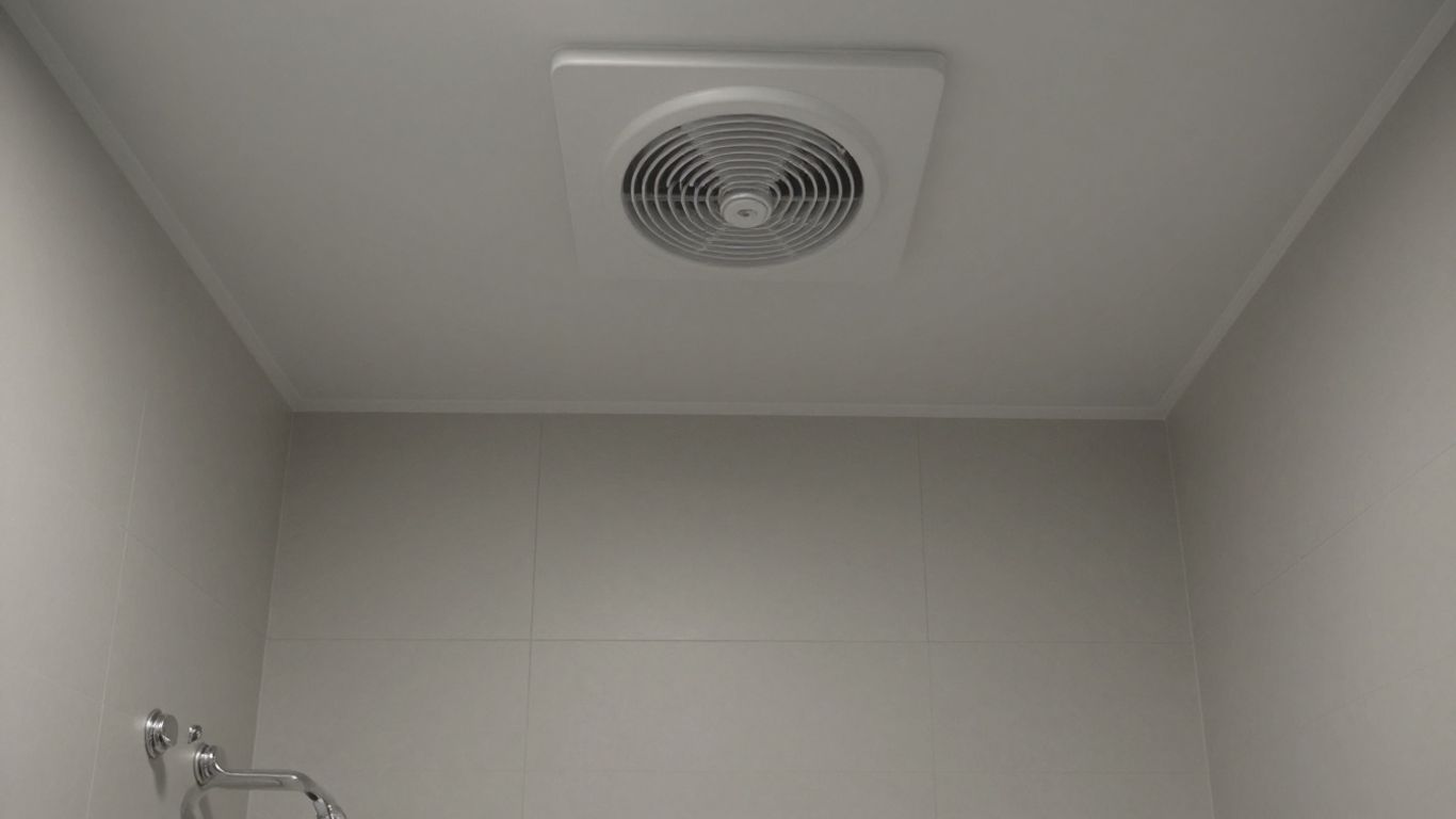 Ventilation dans une salle de bain moderne.