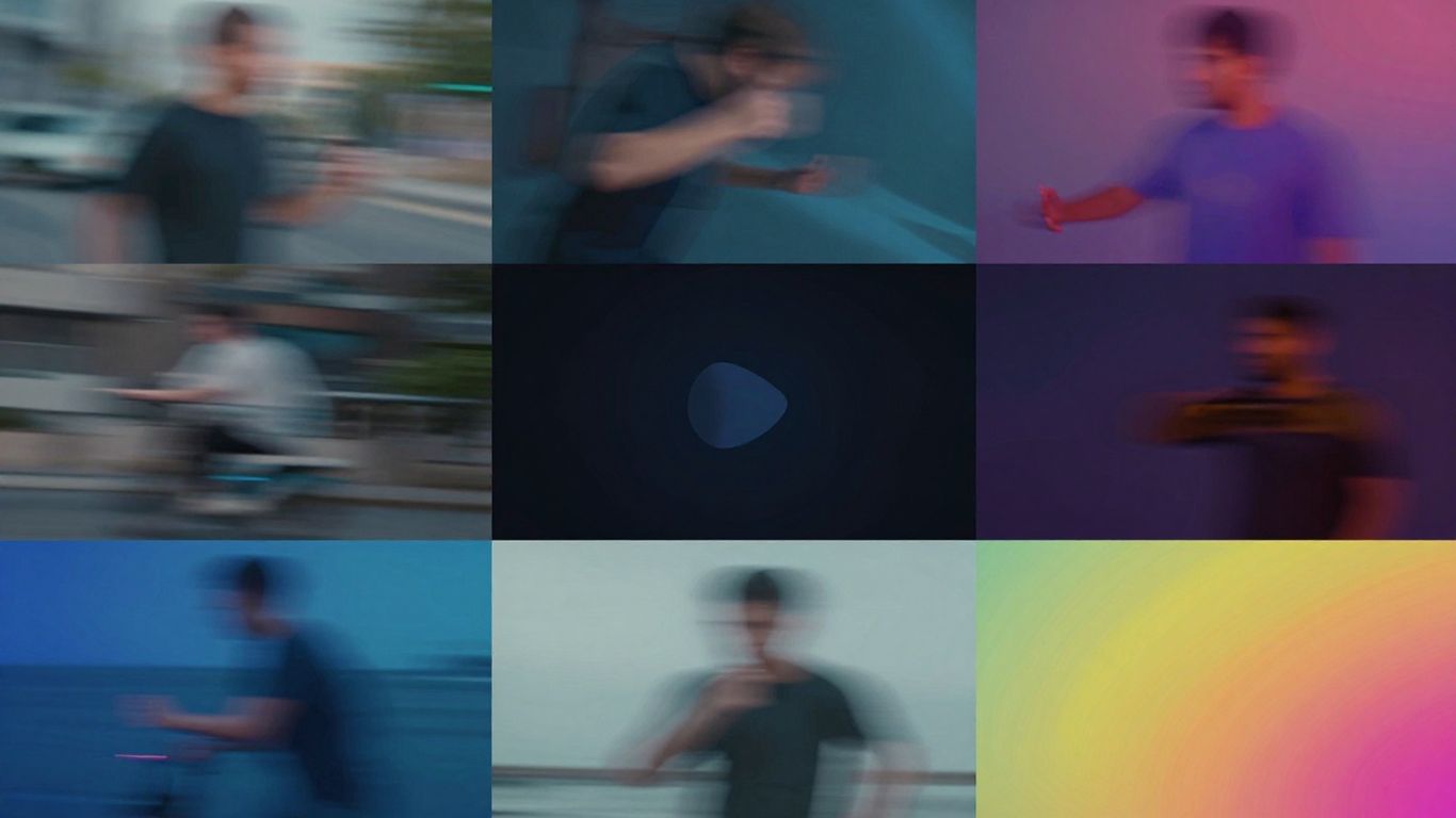 Abstract video montage with dynamic motion and vibrant colors.