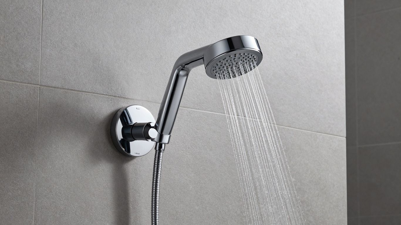 Stylish concealed shower mixer set in a modern bathroom.