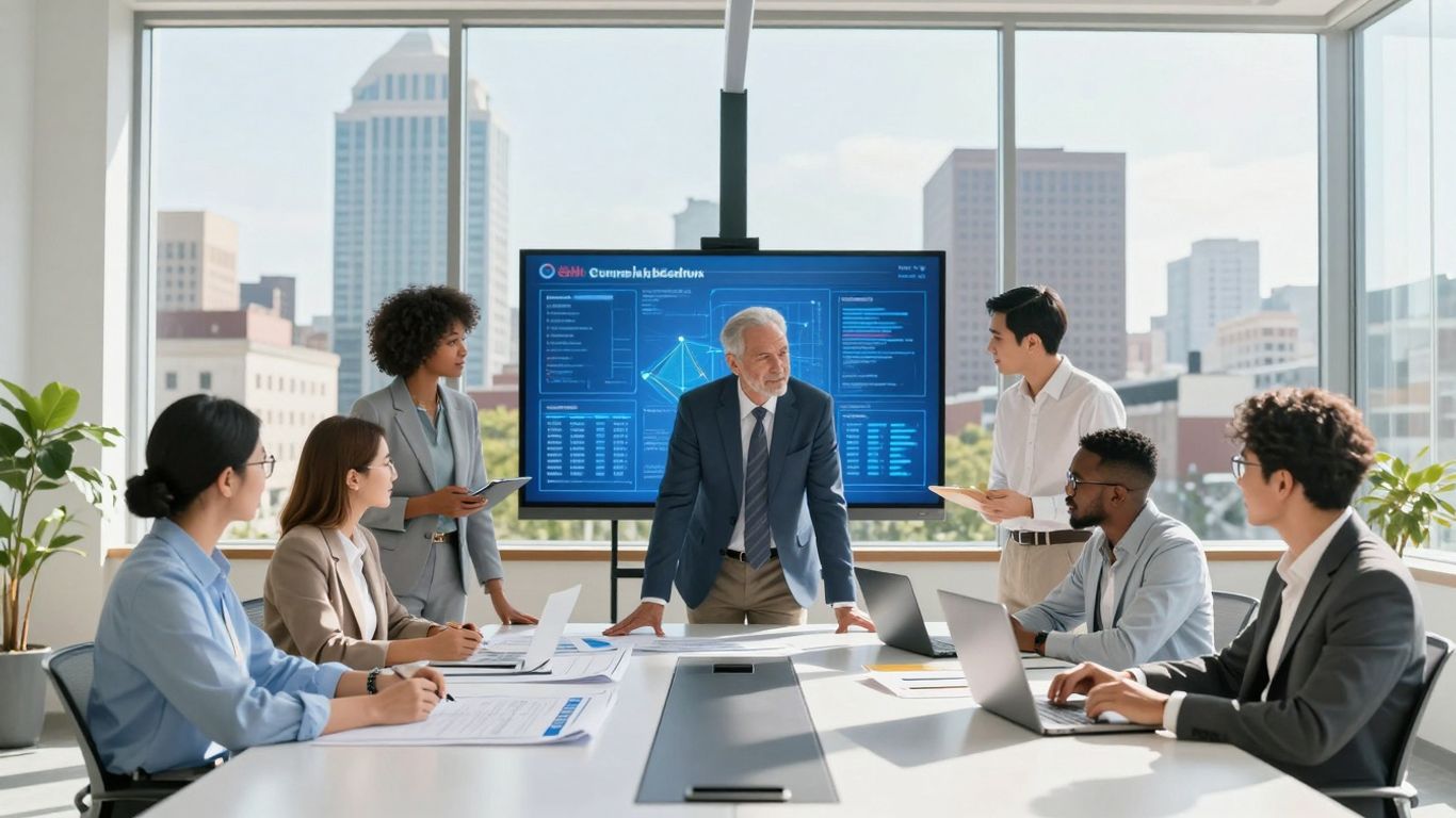 Columbia, MO business professionals collaborating on growth strategies.