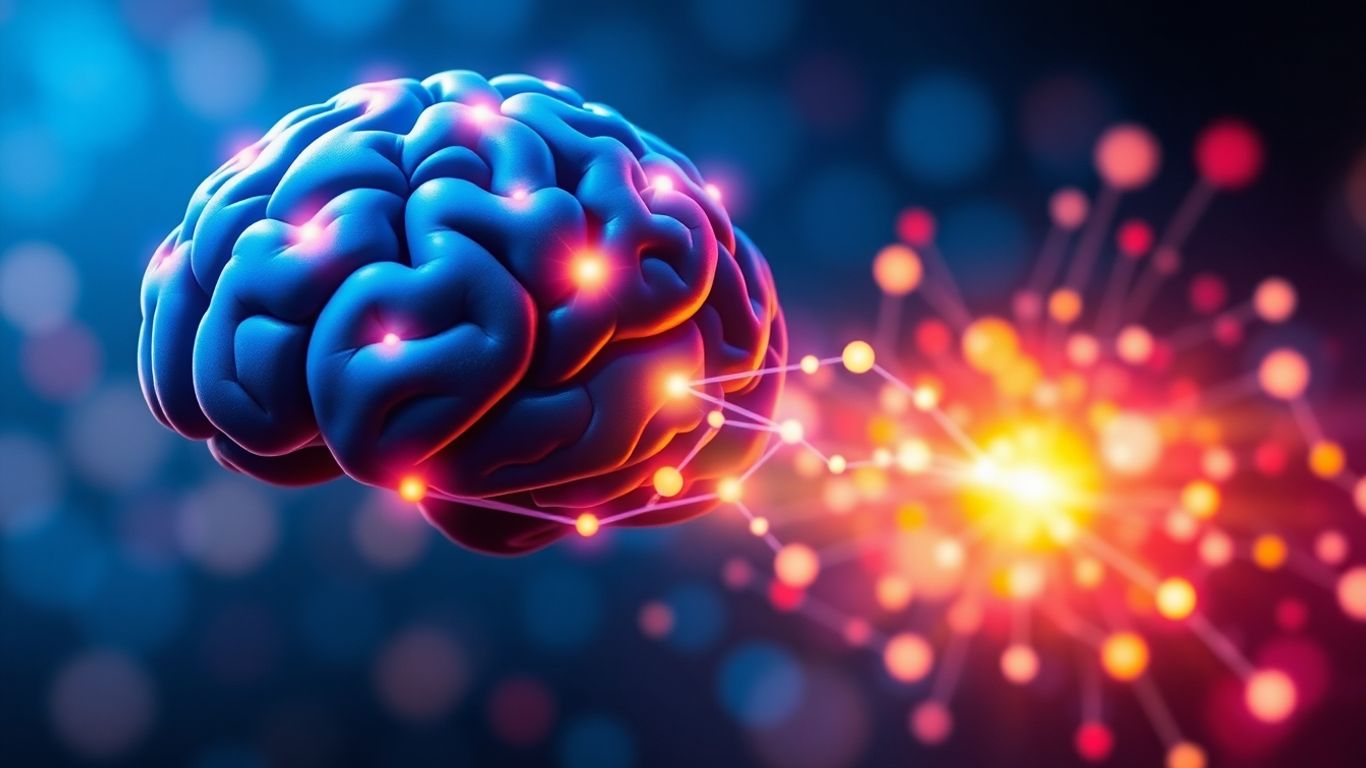 Brain pathways connecting to website engagement visualization.