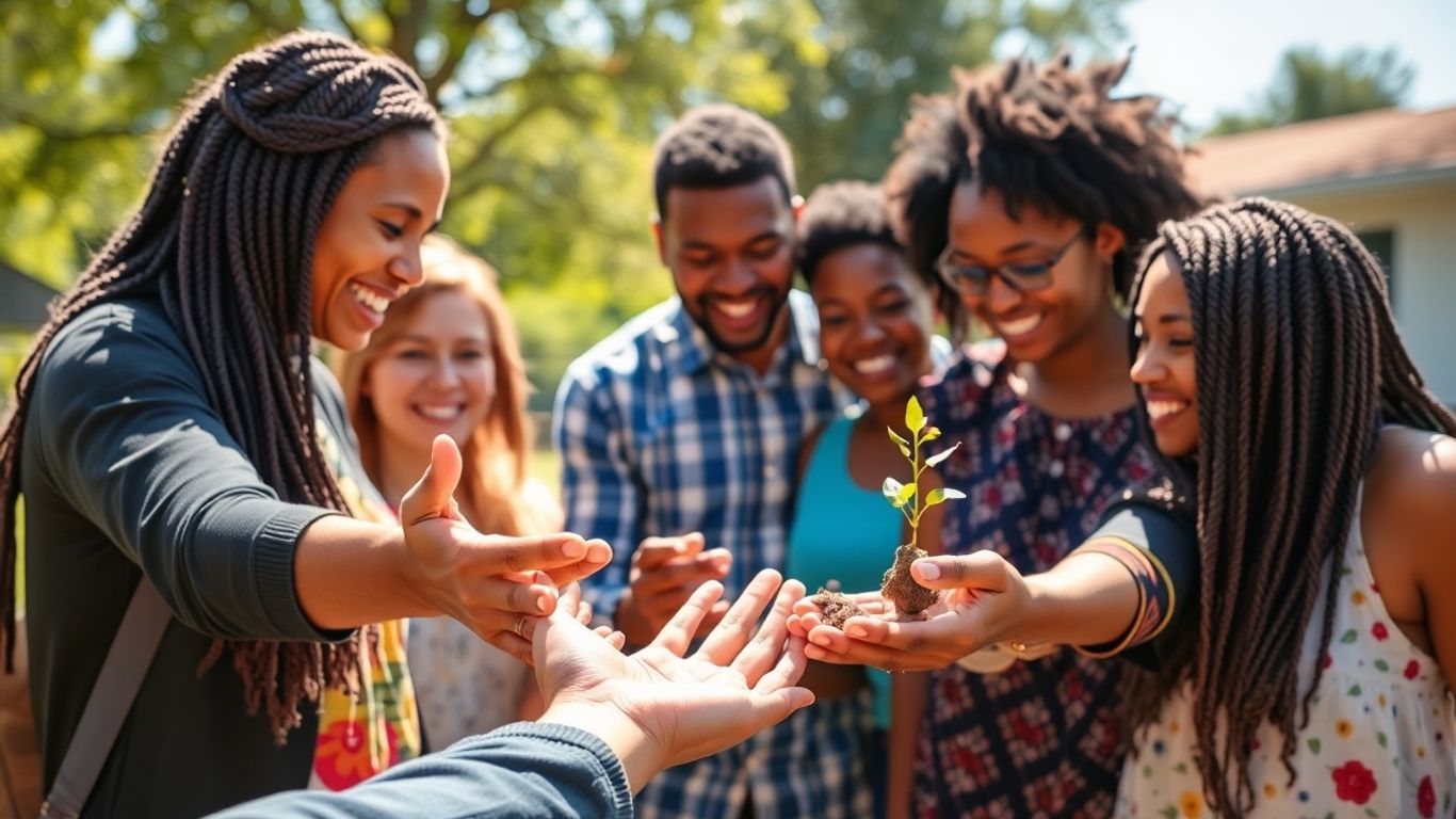 Community members working together in Victoria