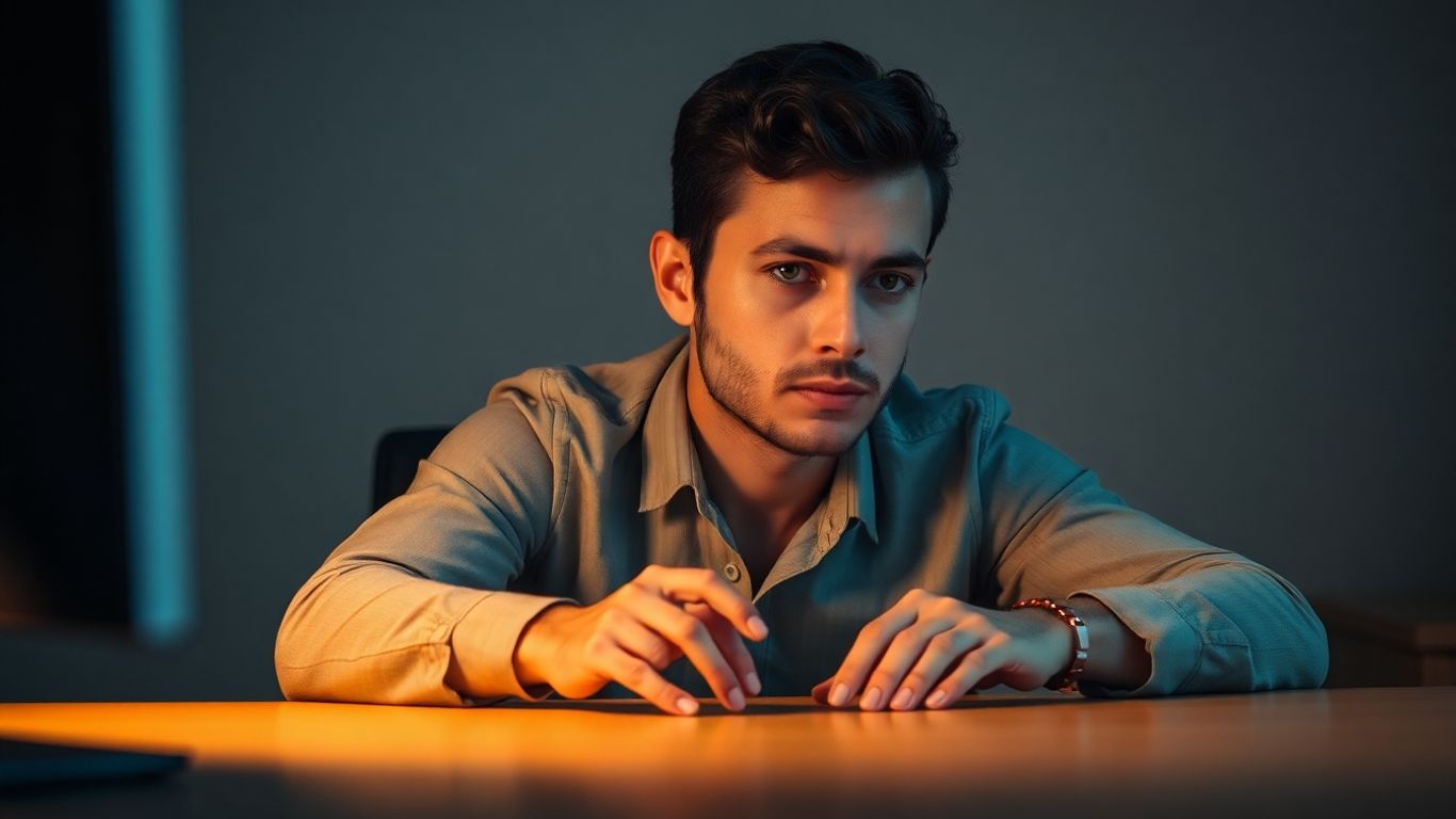 Trader focused on a computer screen.