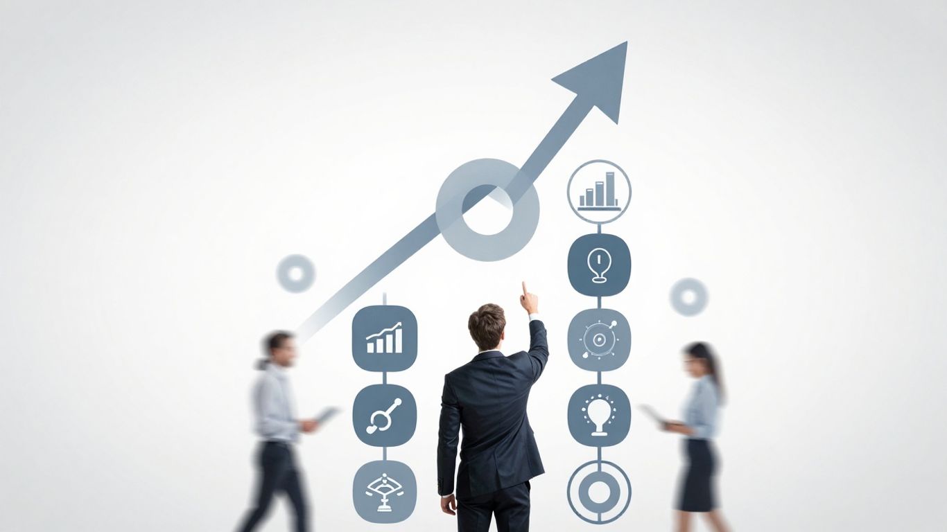 Business growth and adaptability with digital elements.