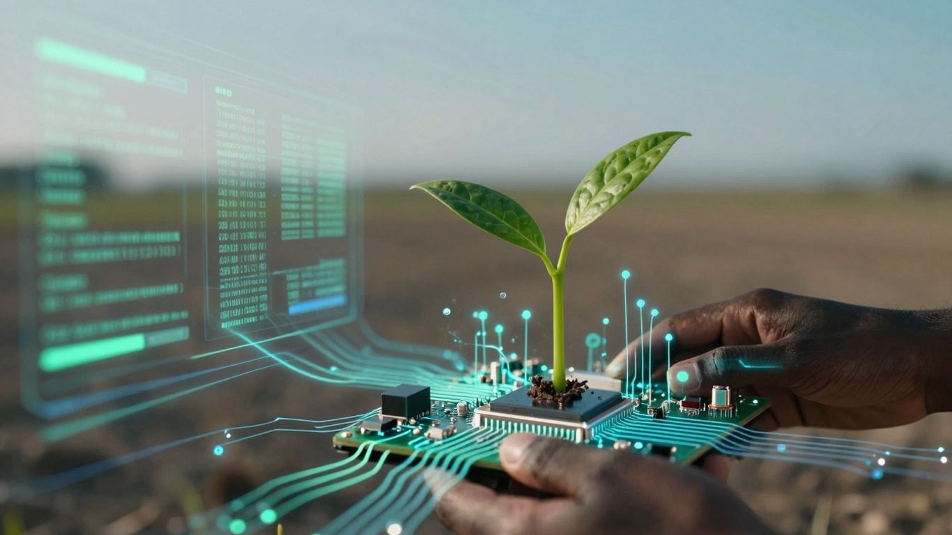 AI agent and sustainable growth concept