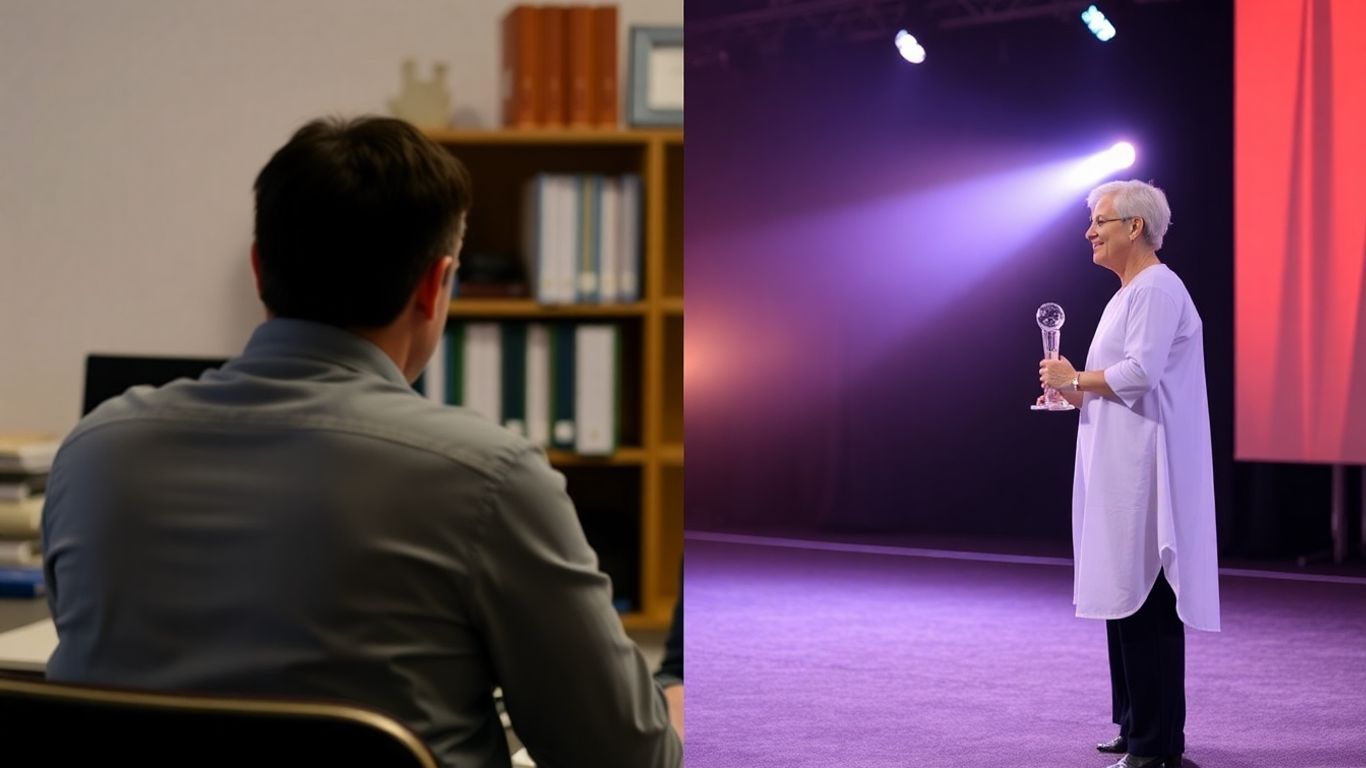 Award winners' journey from desk to spotlight.