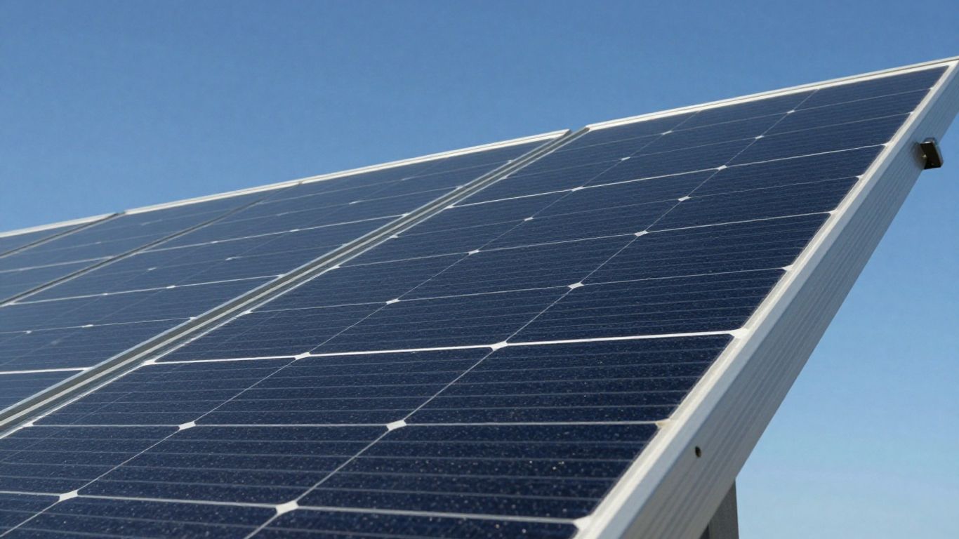 400W solar panel under bright sun.