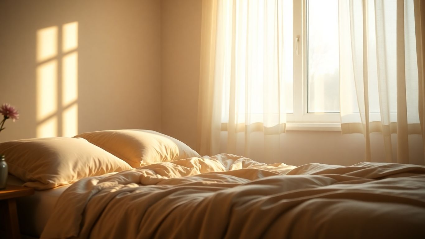 Serene bedroom sanctuary for restful sleep.