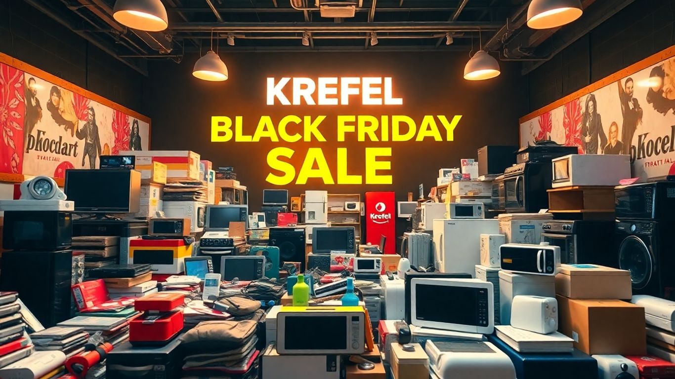 Offres Black Friday Krefel sur l'électronique et les appareils électroménagers.
