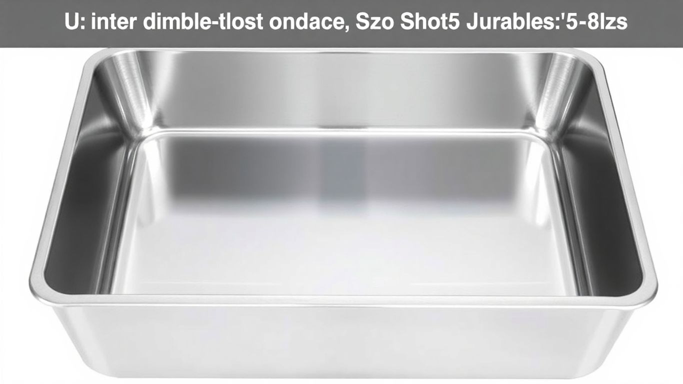 Jumbo stainless steel cat litter box