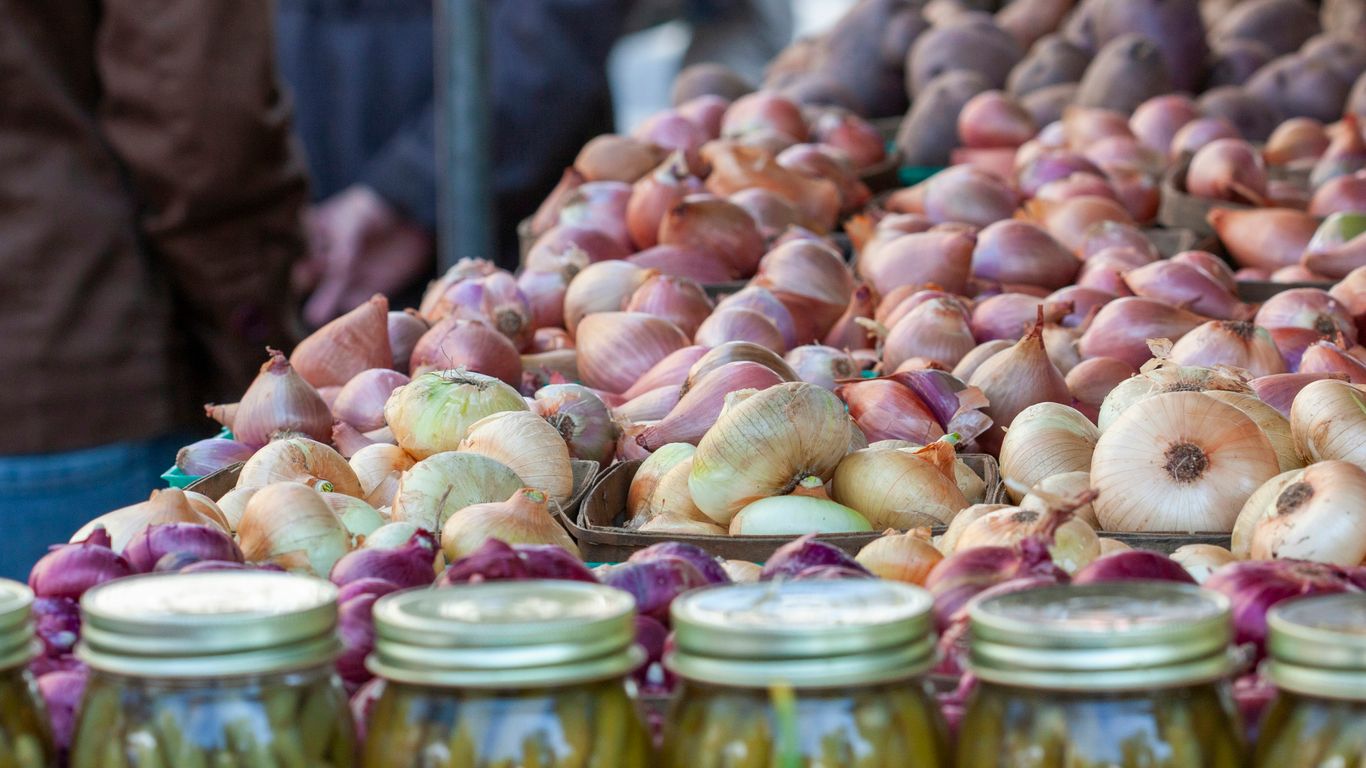 brown garlic on glass jar
