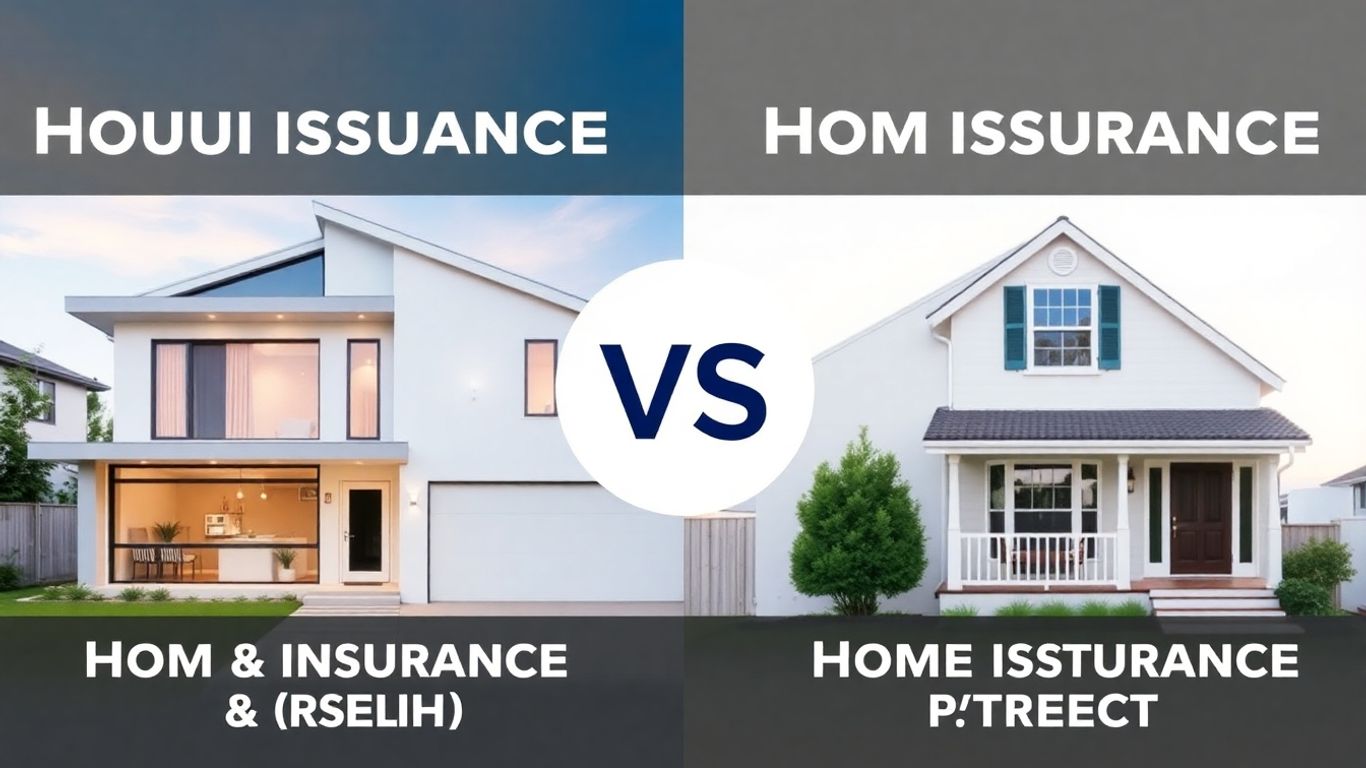 Comparación visual de seguros de hogar.