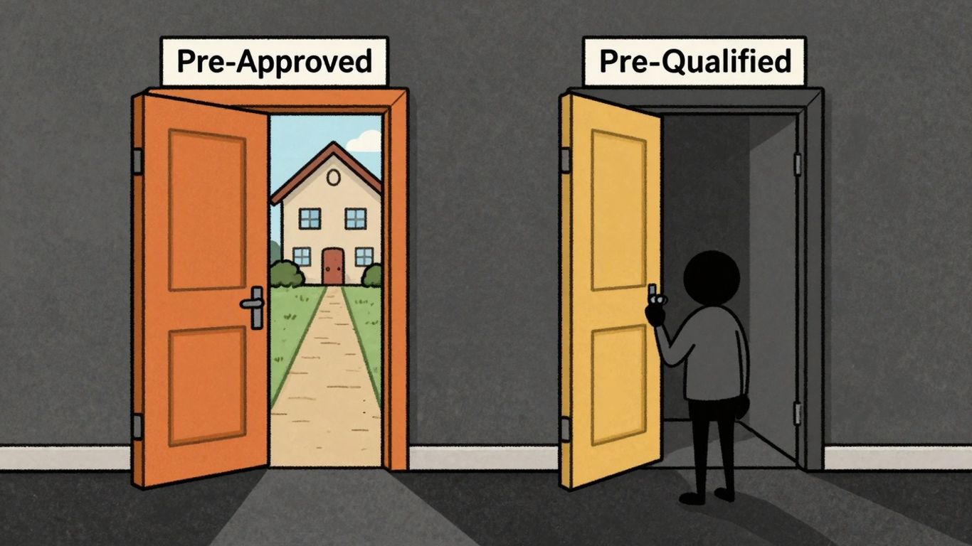 Pre-approved vs. pre-qualified loan doors