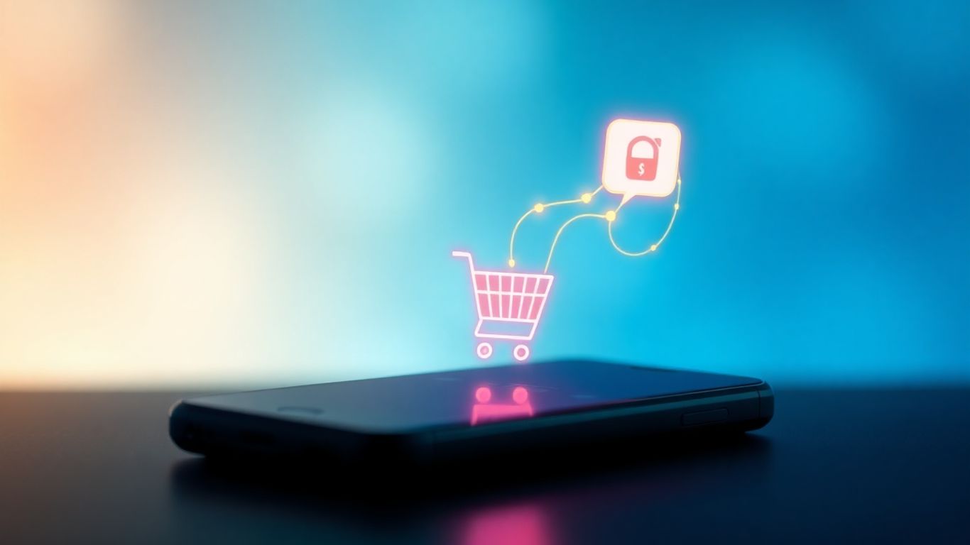 Smartphone data stream to shopping cart