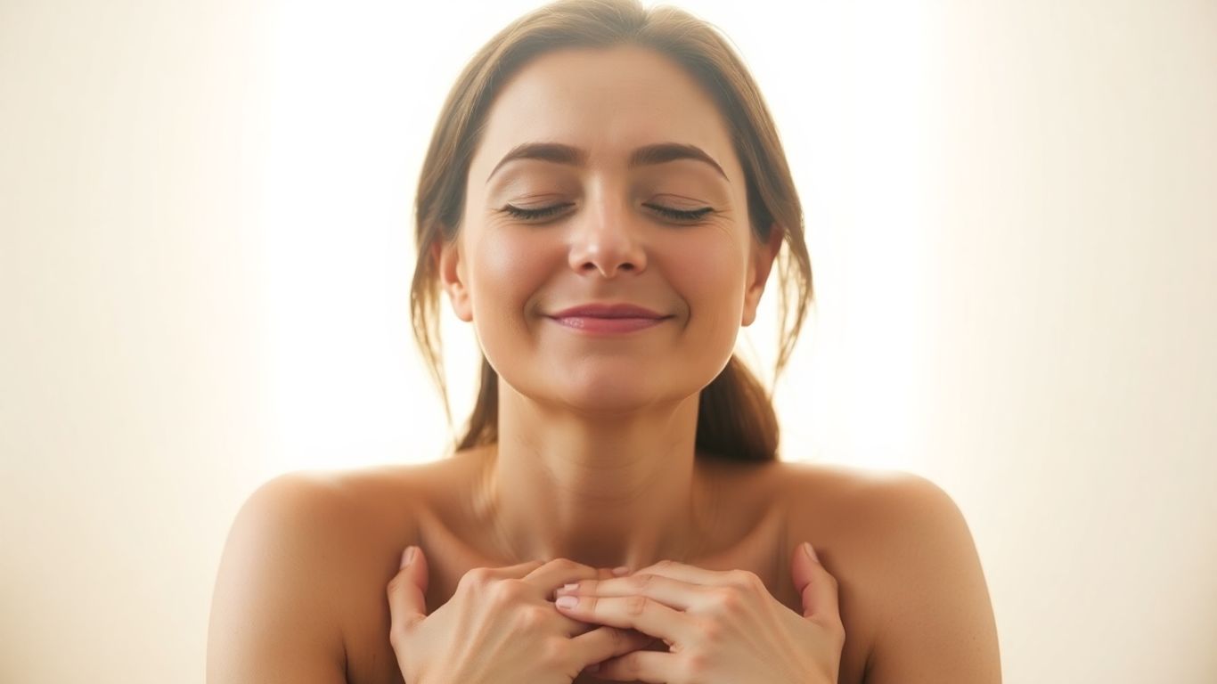 Person finding immediate calm and stress relief.